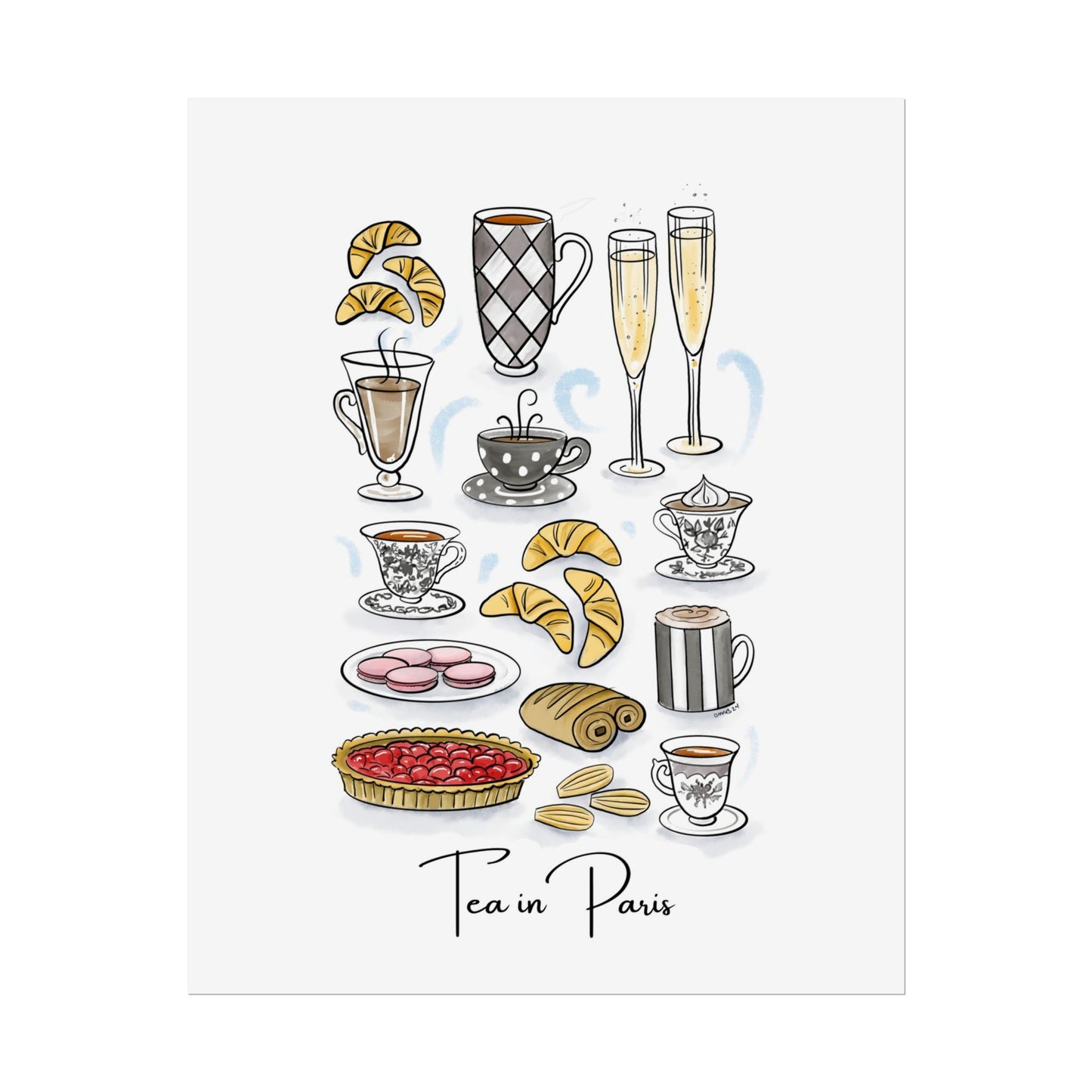 Tea in Paris Print