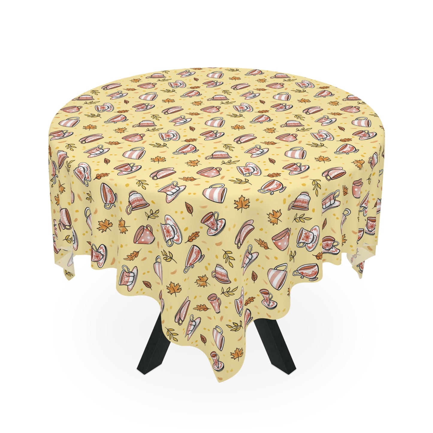 Autumn Teacup Tablecloth