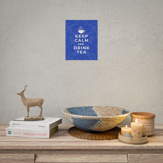 Keep Calm Blue Wall Art