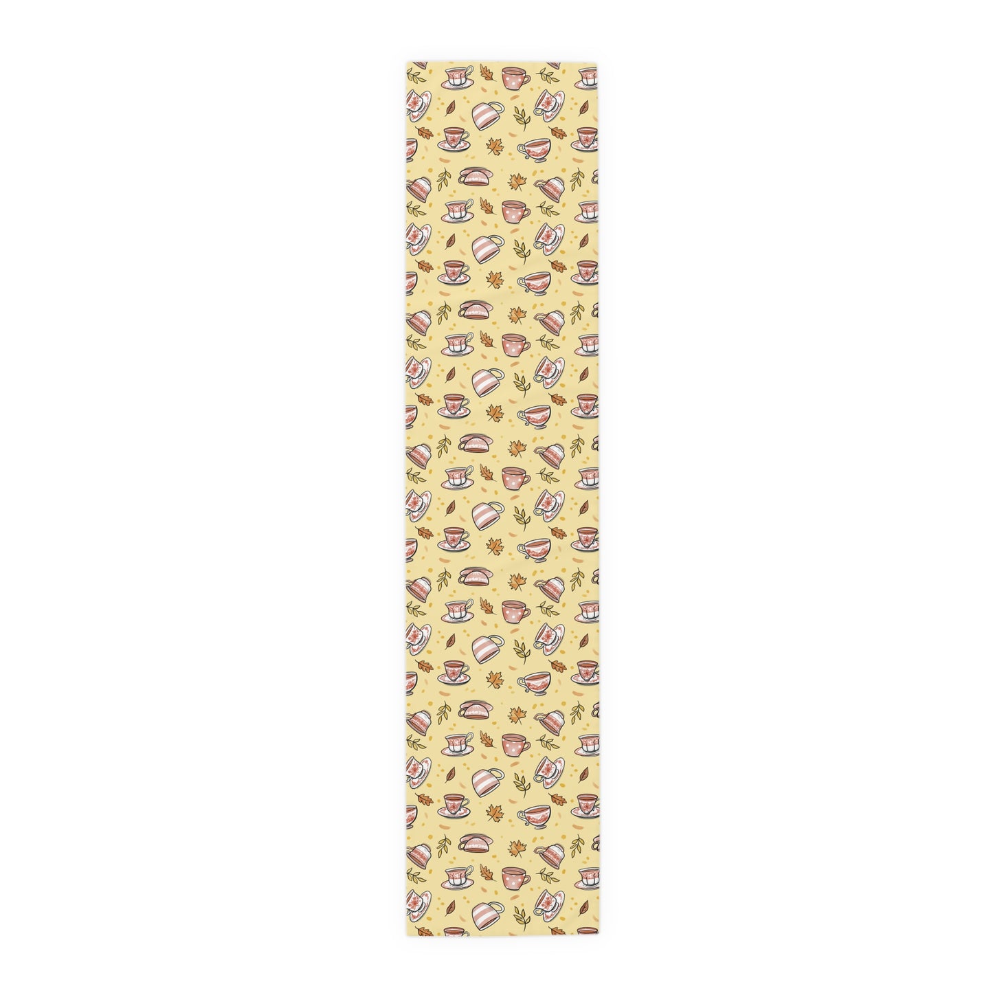 Autumn Teacups Table Runner