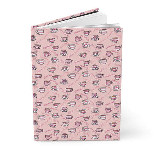 Pink Teacup Hardcover Journal