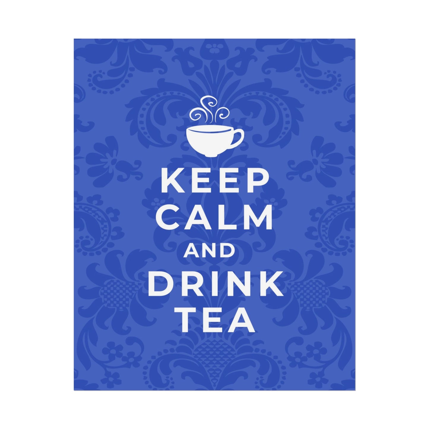 Keep Calm Blue Print