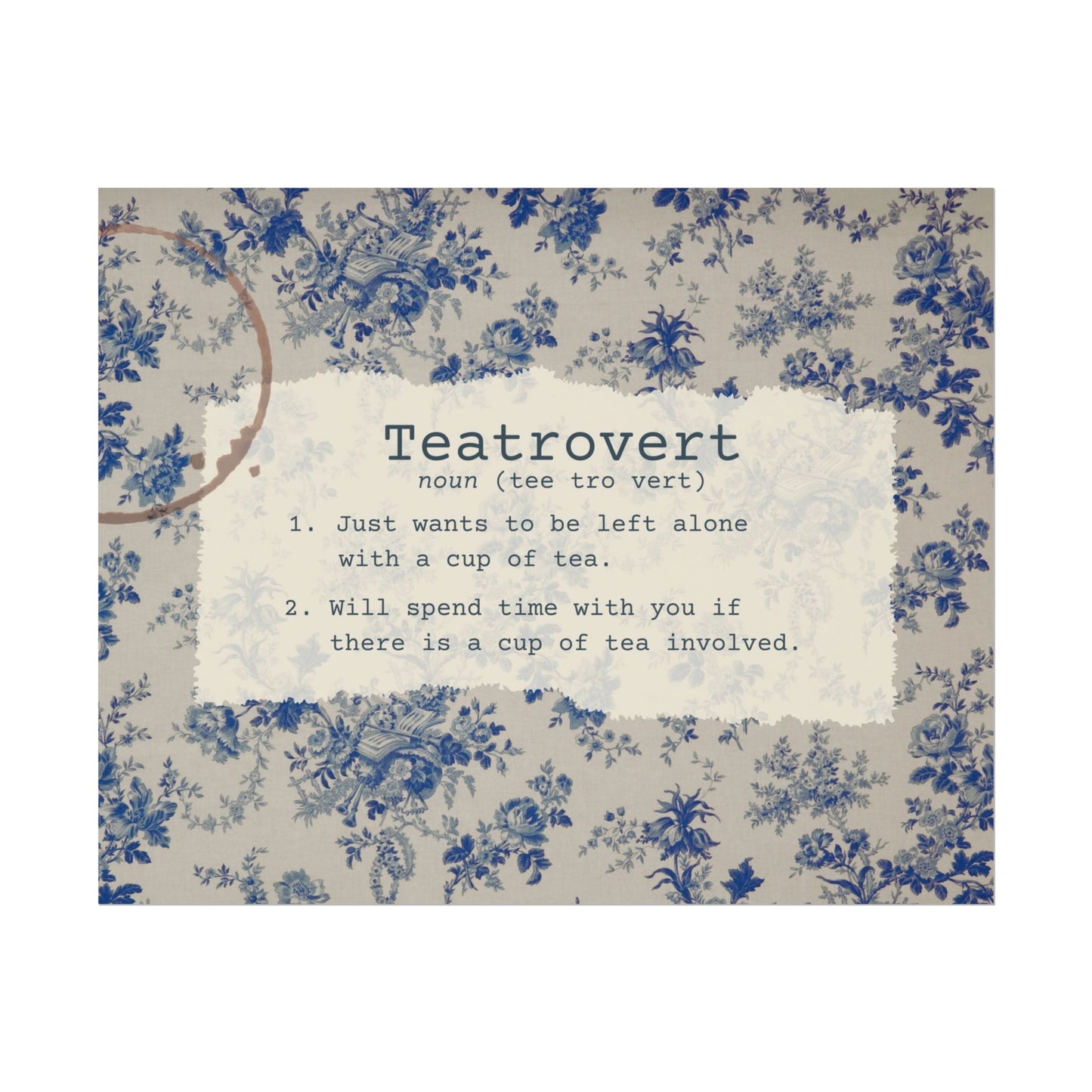 Teatrovert Tea Lover Wall Art