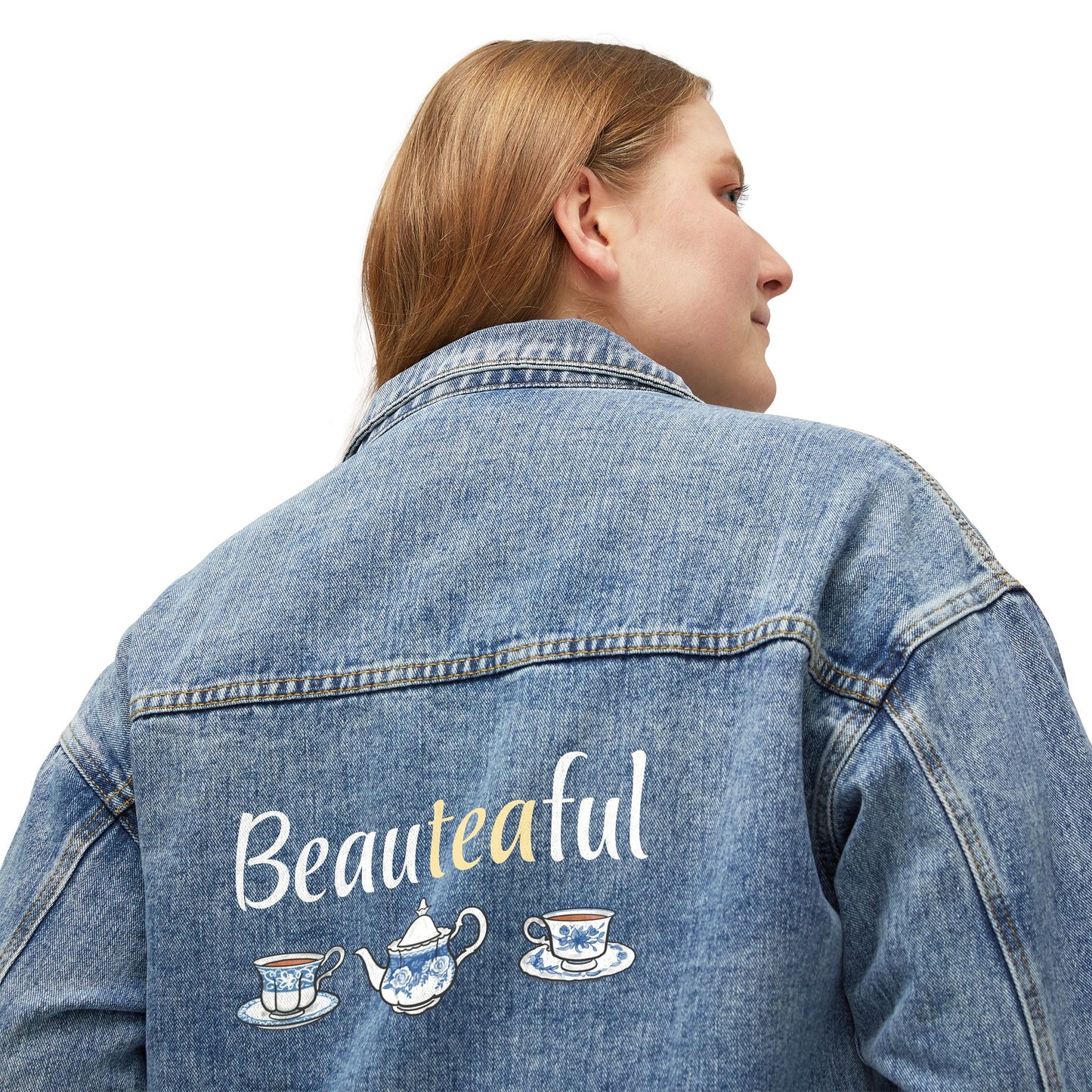 Beauteaful Tea Lover's Denim Jacket