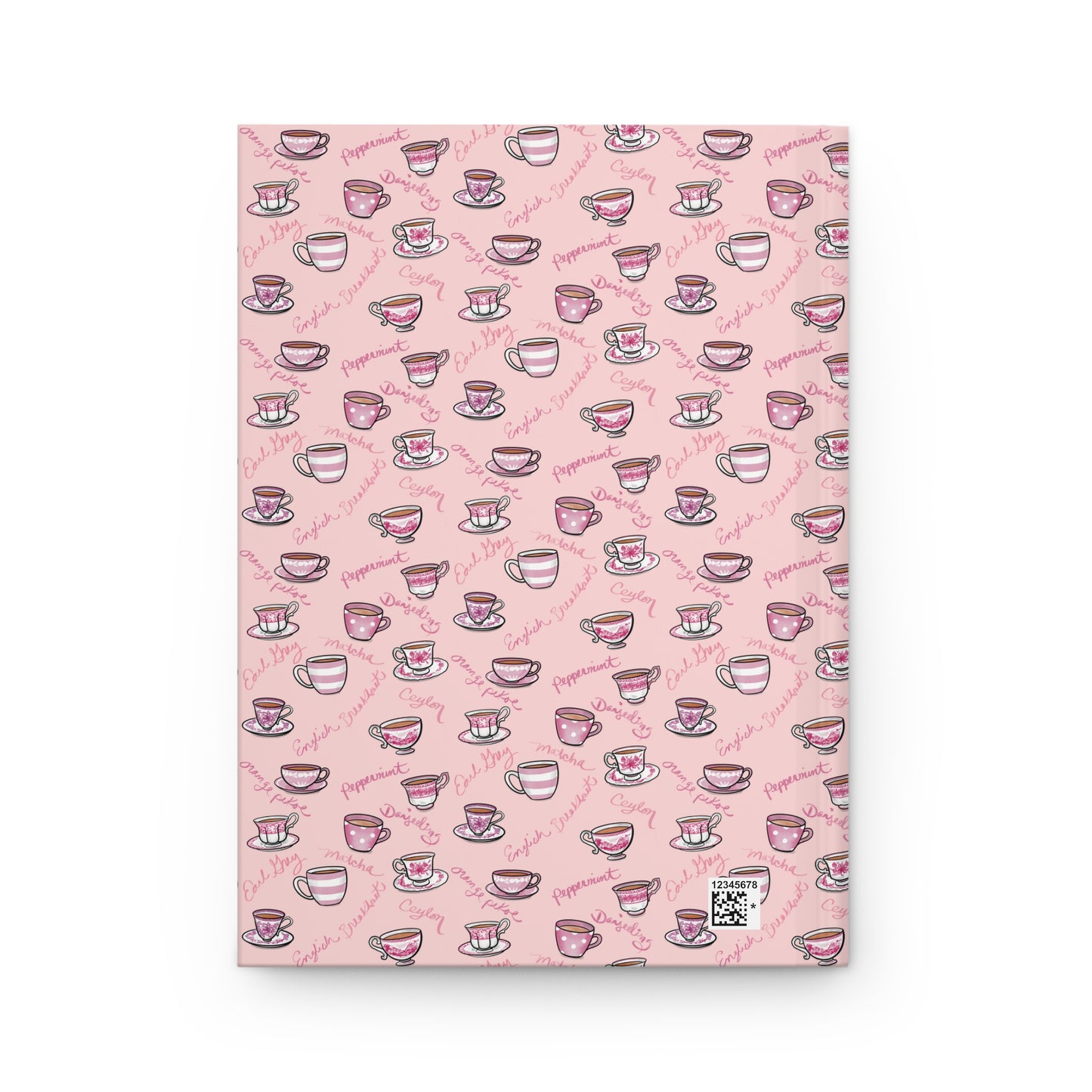 Pink Teacup Hardcover Journal