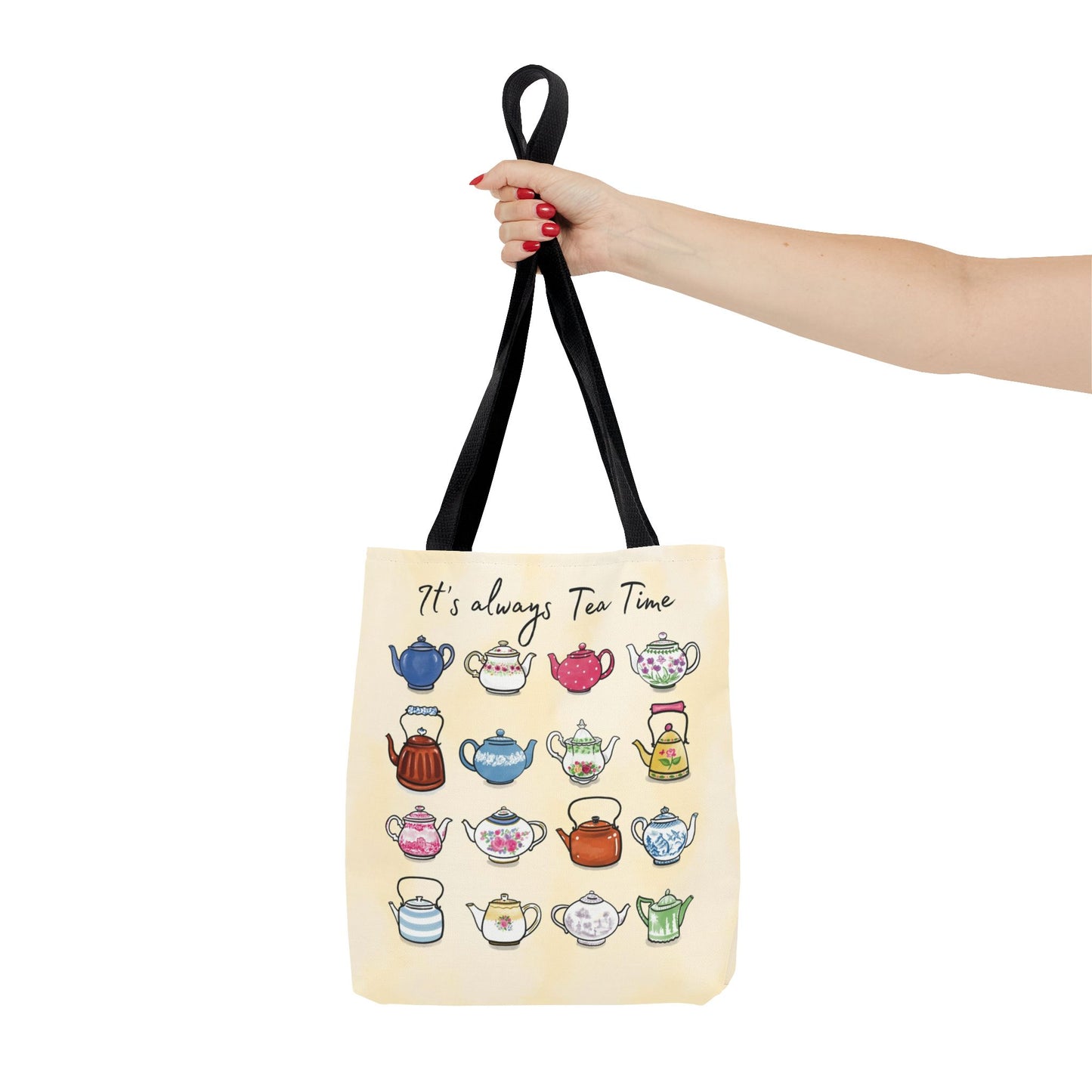 Always Tea Time Tote Bag, Teapot Design