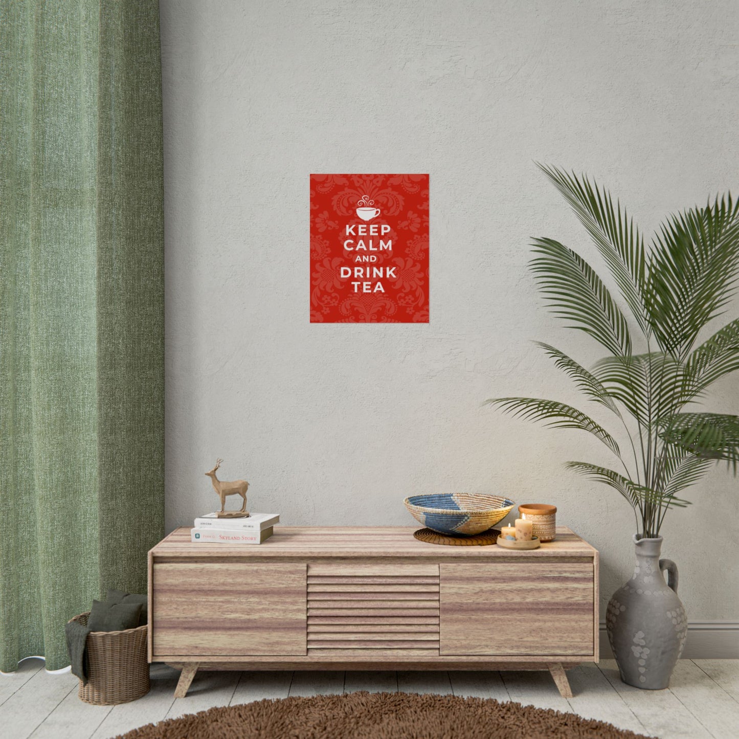 Keep Calm Red Wall Art