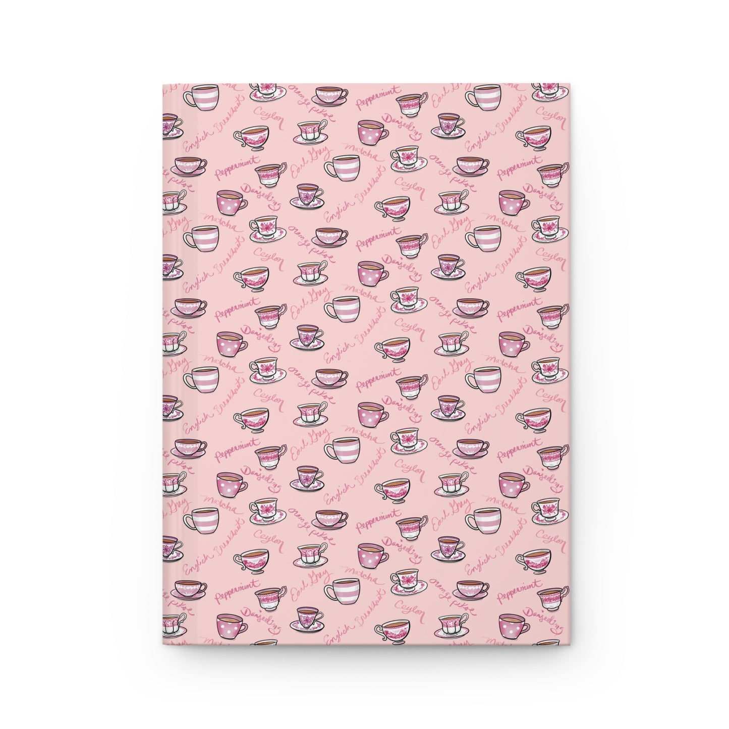 Pink Teacup Hardcover Journal