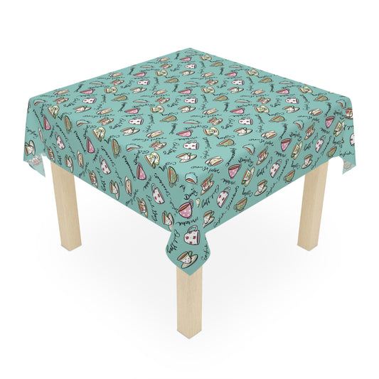Colorful Teacup Tablecloth