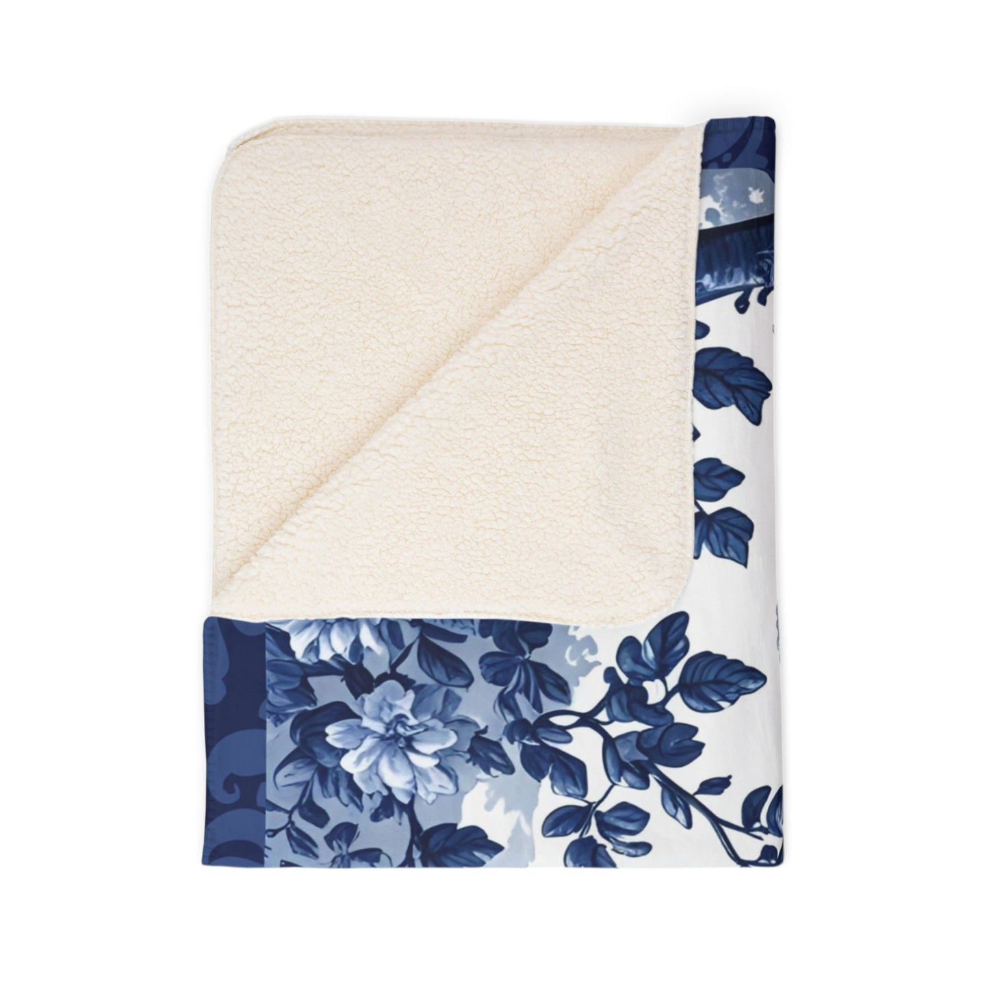 Country Teatime Cozy Fleece Sherpa Blanket