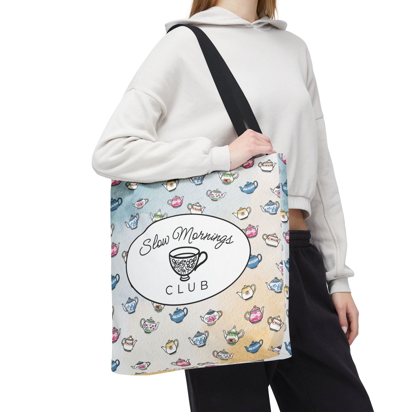 Slow Mornings Club Tote Bag
