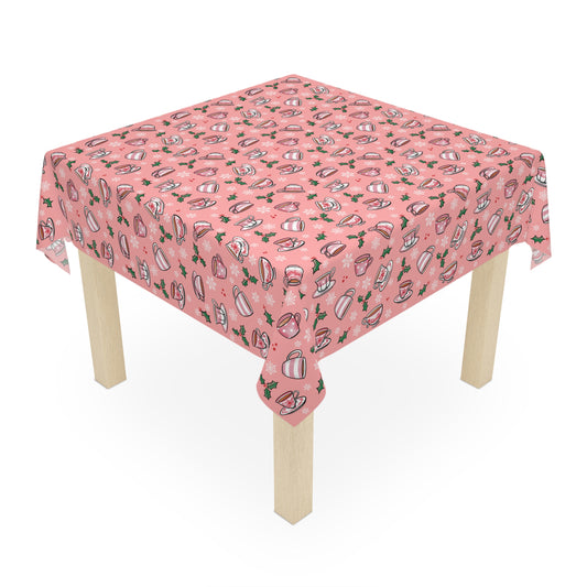 Christmas Teacup Tablecloth