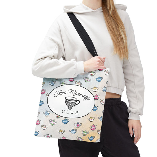Slow Mornings Club Tote Bag