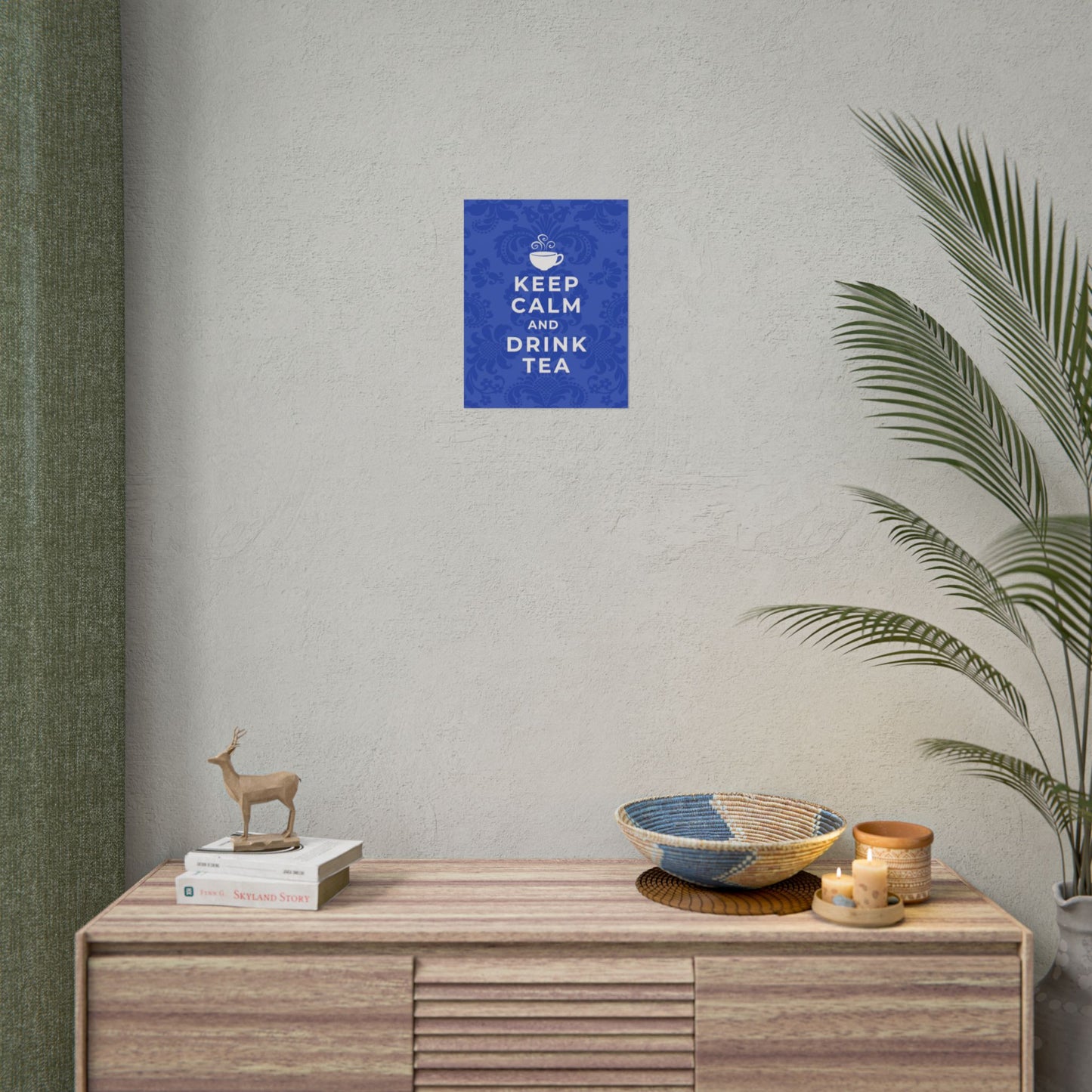 Keep Calm Blue Wall Art