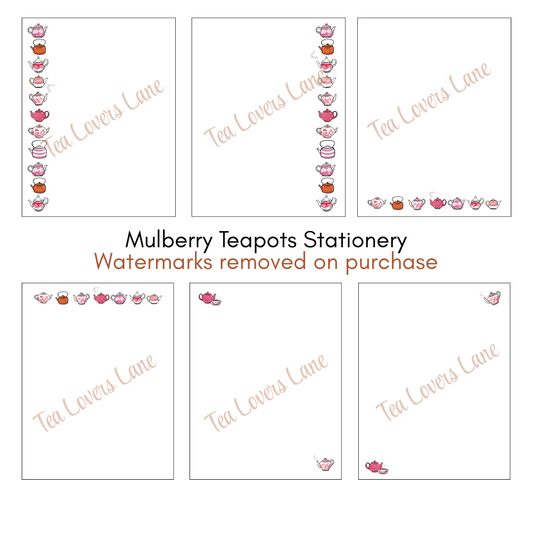 Mulberry Teapots Stationery