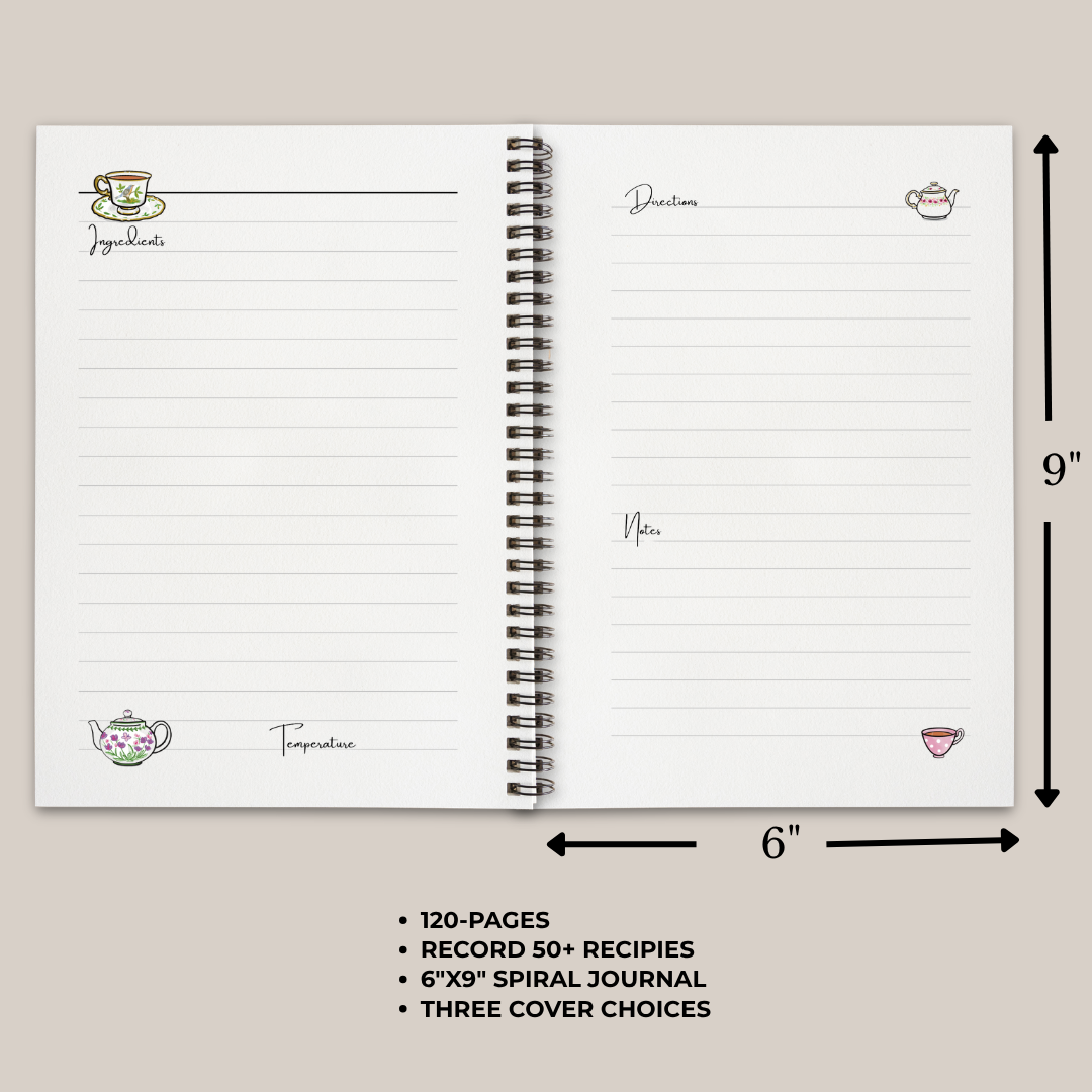 Tea Lover Recipe Journal
