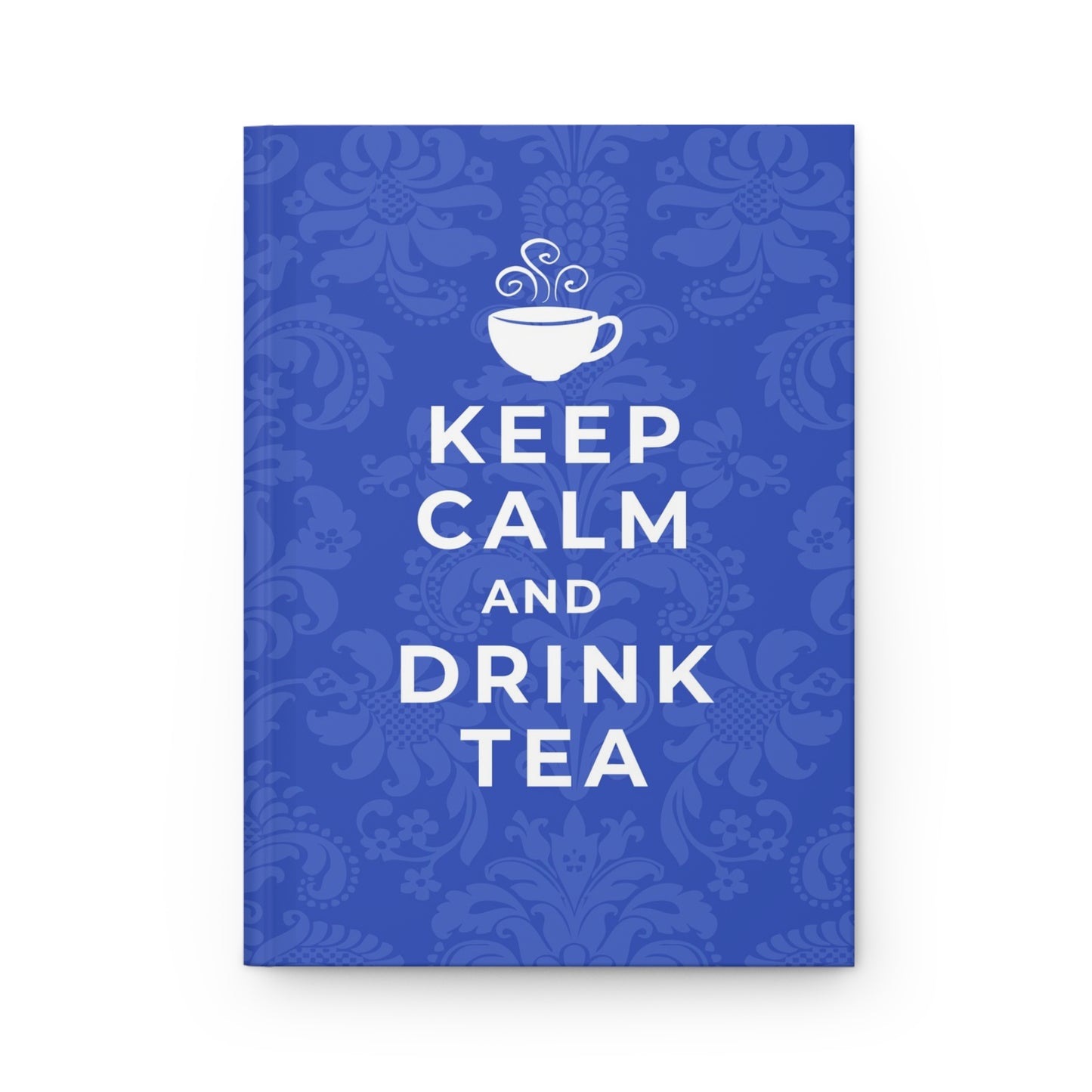 Keep Calm Blue Hardcover Journal