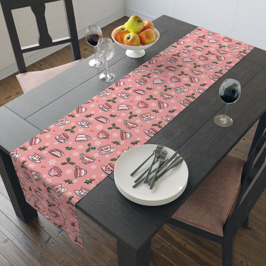 Christmas Teacups Table Runner