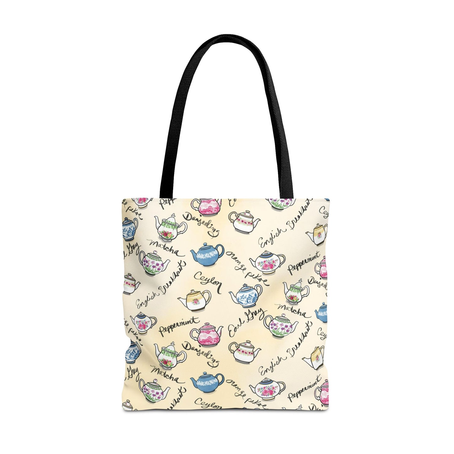 Teapots Pattern Tote Bag