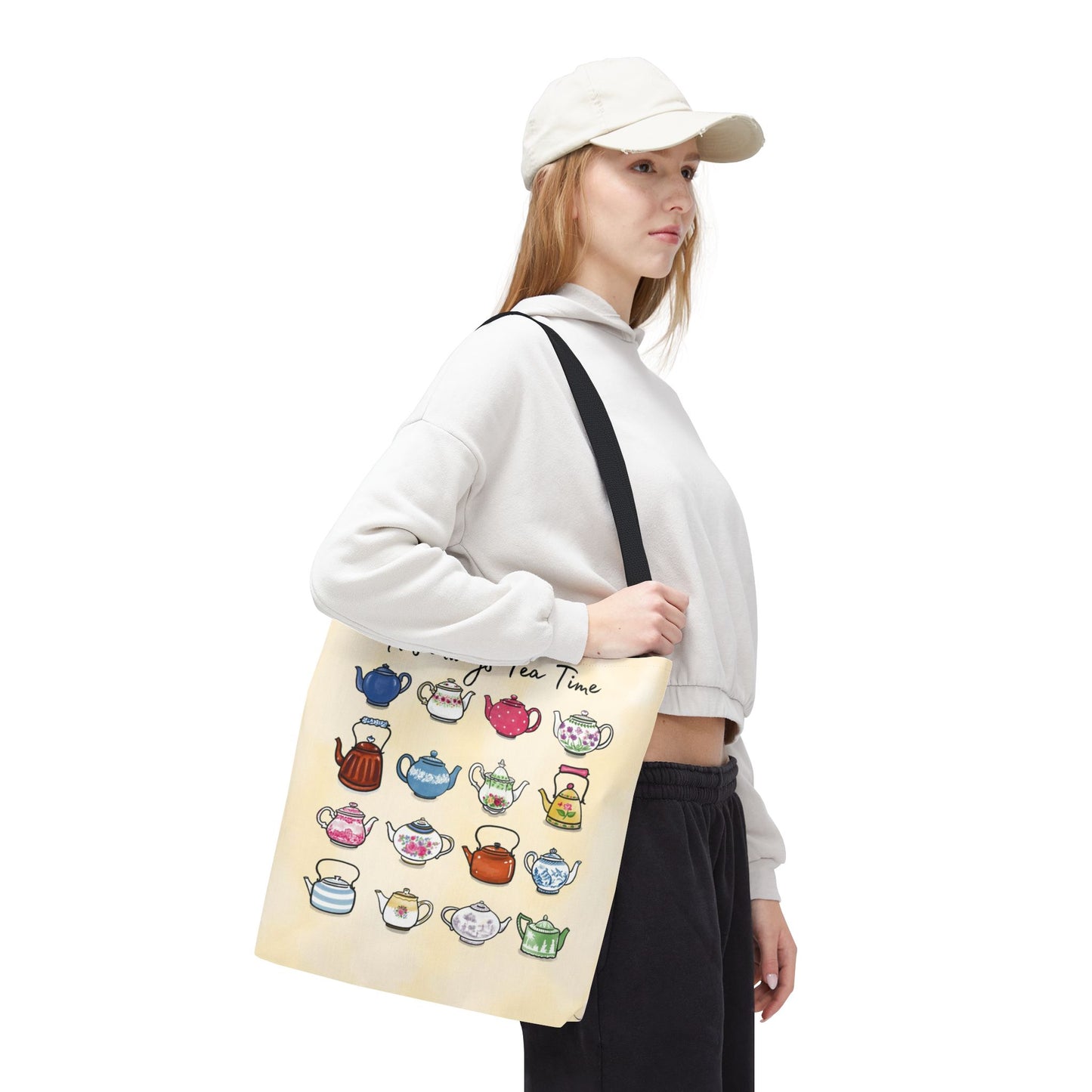 Always Tea Time Tote Bag, Teapots