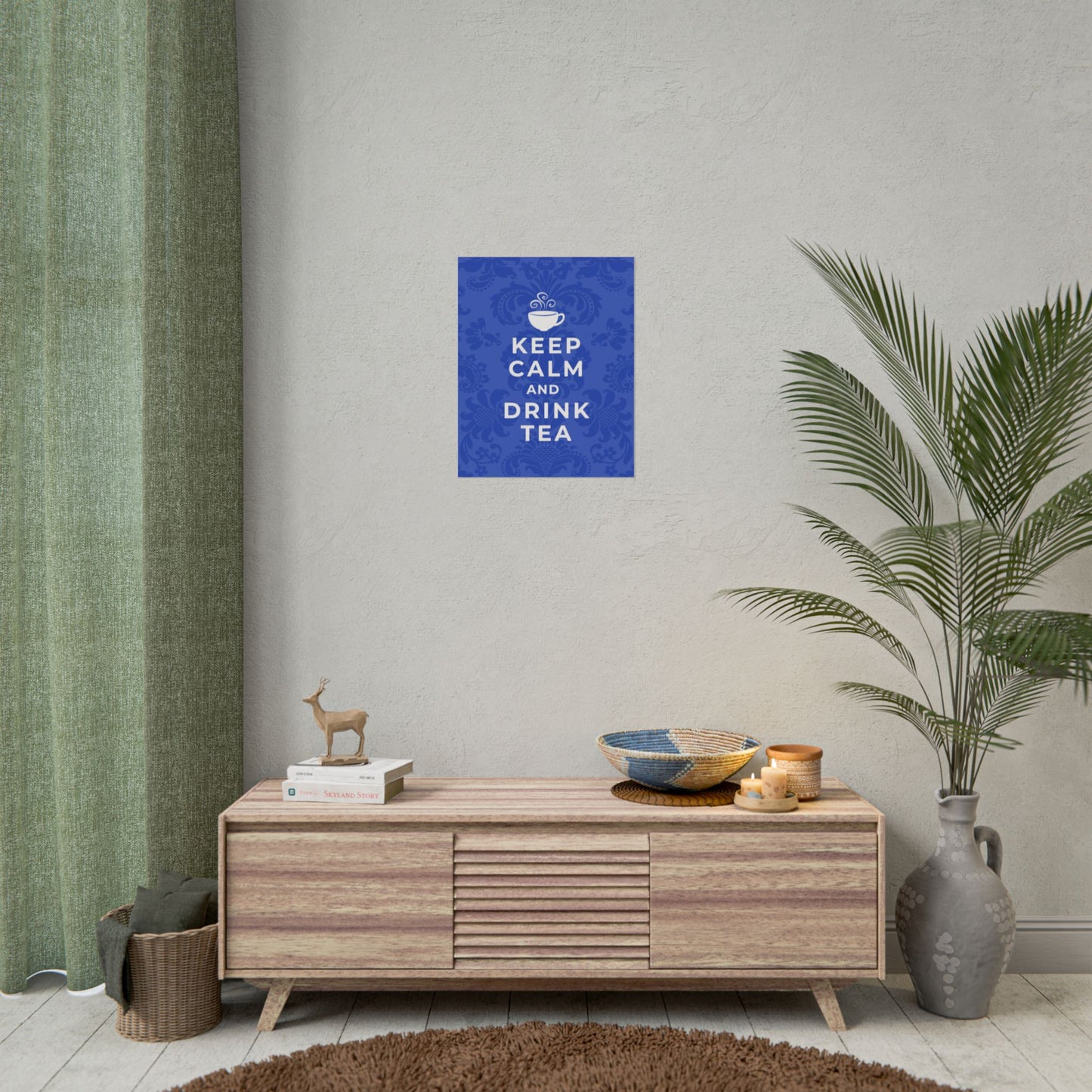 Keep Calm Blue Wall Art