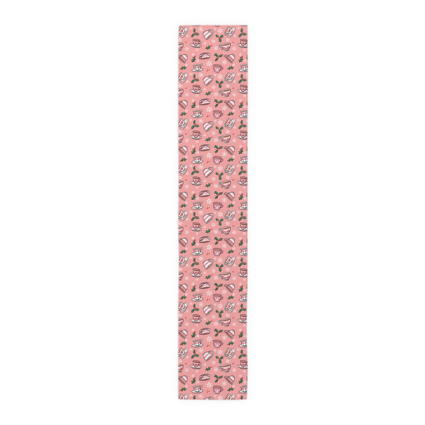 Christmas Teacups Table Runner