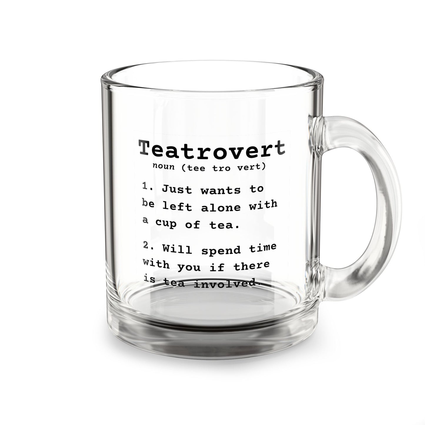 Teatrovert Clear Glass Mug