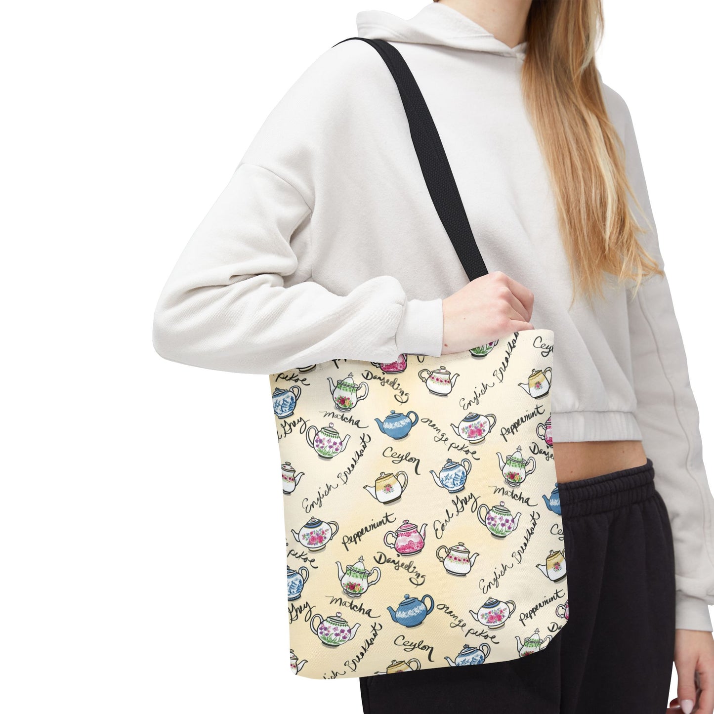 Teapots Pattern Tote Bag