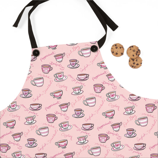 Pink Tea Party Apron