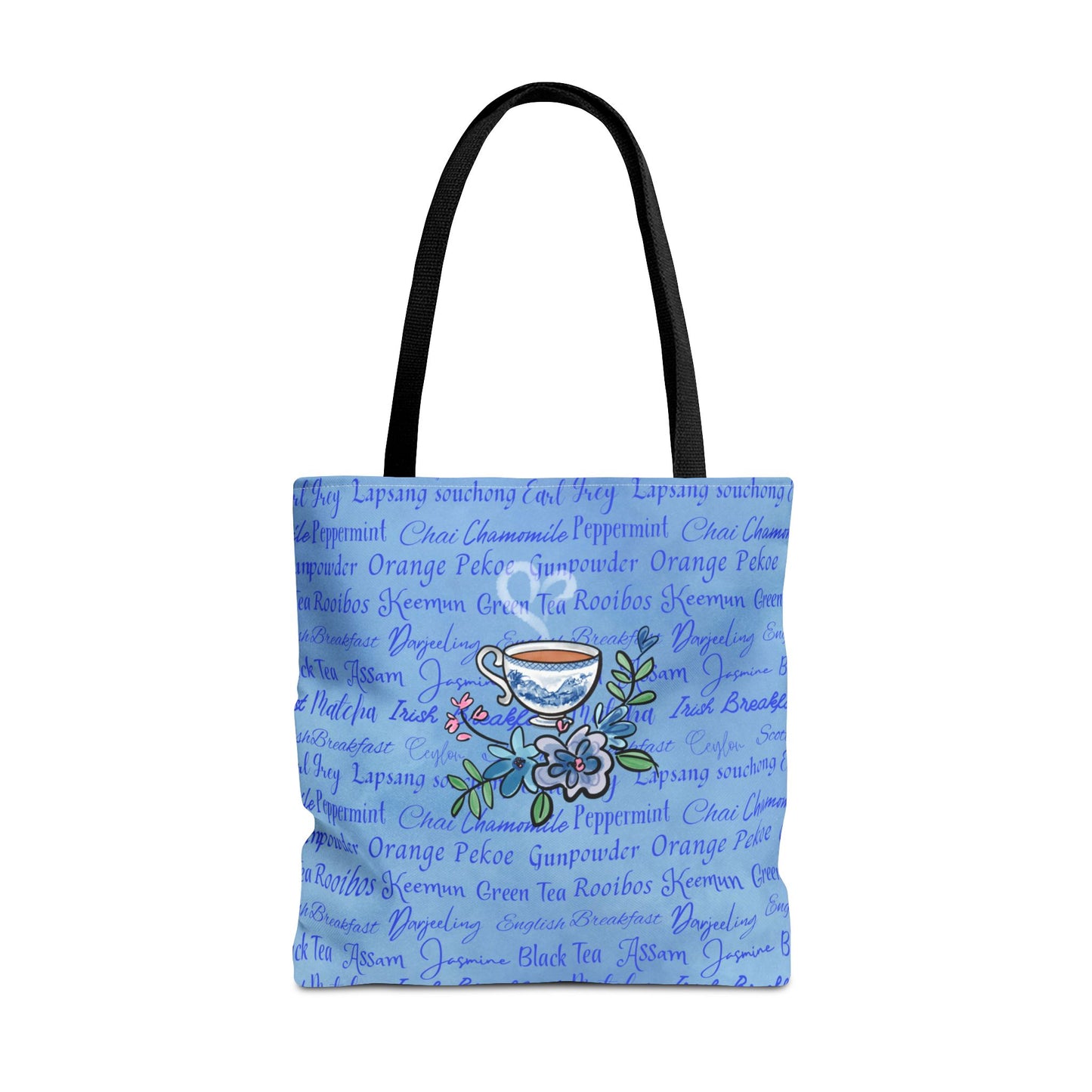 Blue Tea Cup Tote Bag