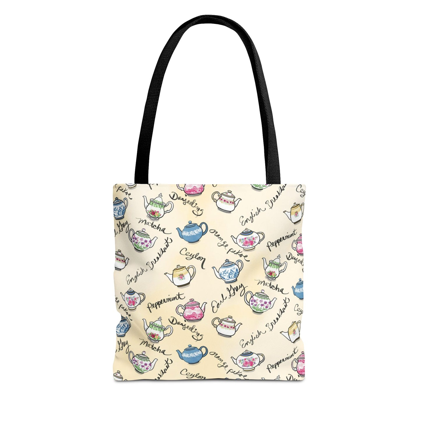 Teapots Pattern Tote Bag