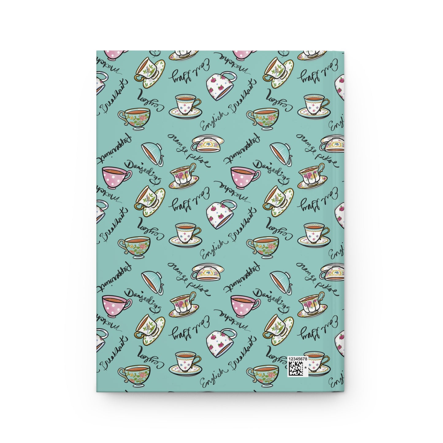Colorful Teacups Hardcover Journal