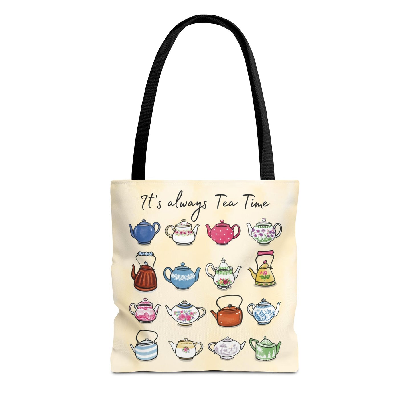Always Tea Time Tote Bag, Teapots
