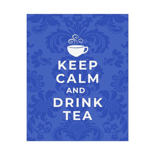 Keep Calm Blue Wall Art