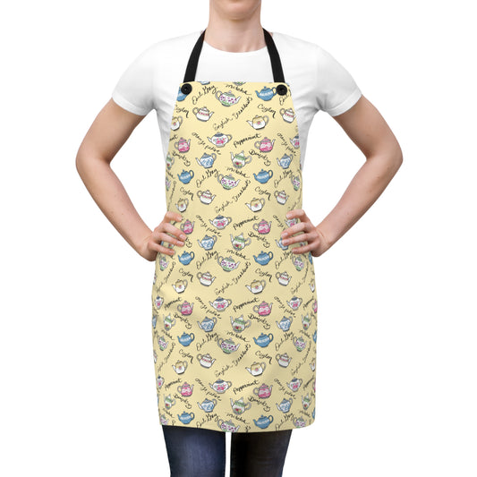 Yellow Tea Party Apron