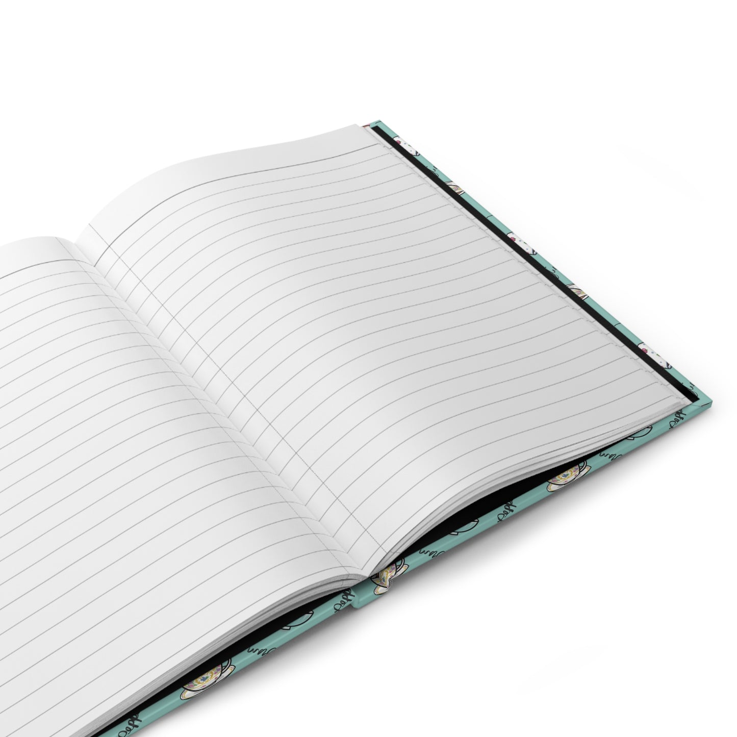 Colorful Teacups Hardcover Journal