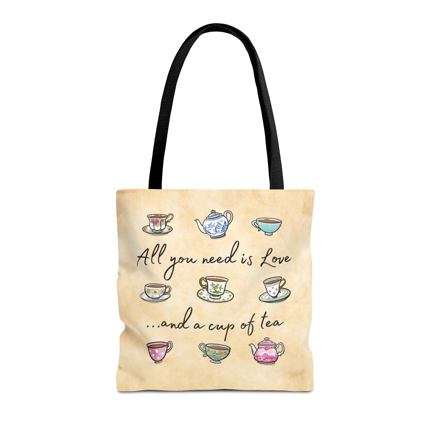 Love and Tea Tote Bag, Multi Color