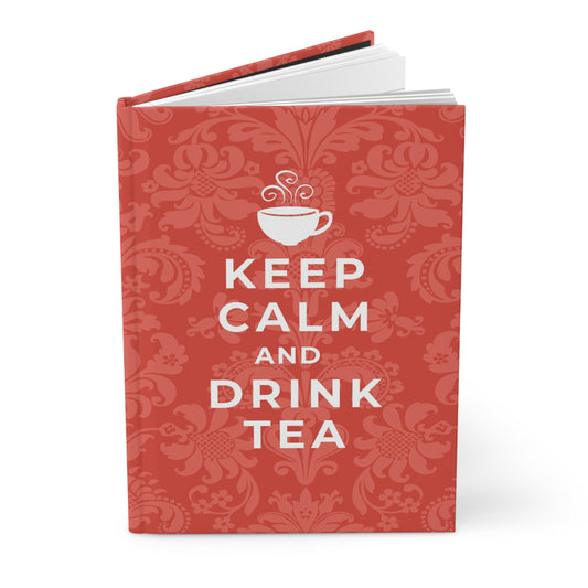 Keep Calm Red Hardcover Journal