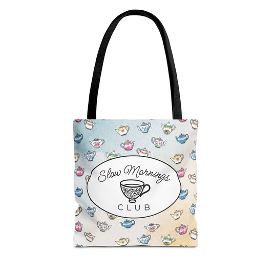 Slow Mornings Club Tote Bag
