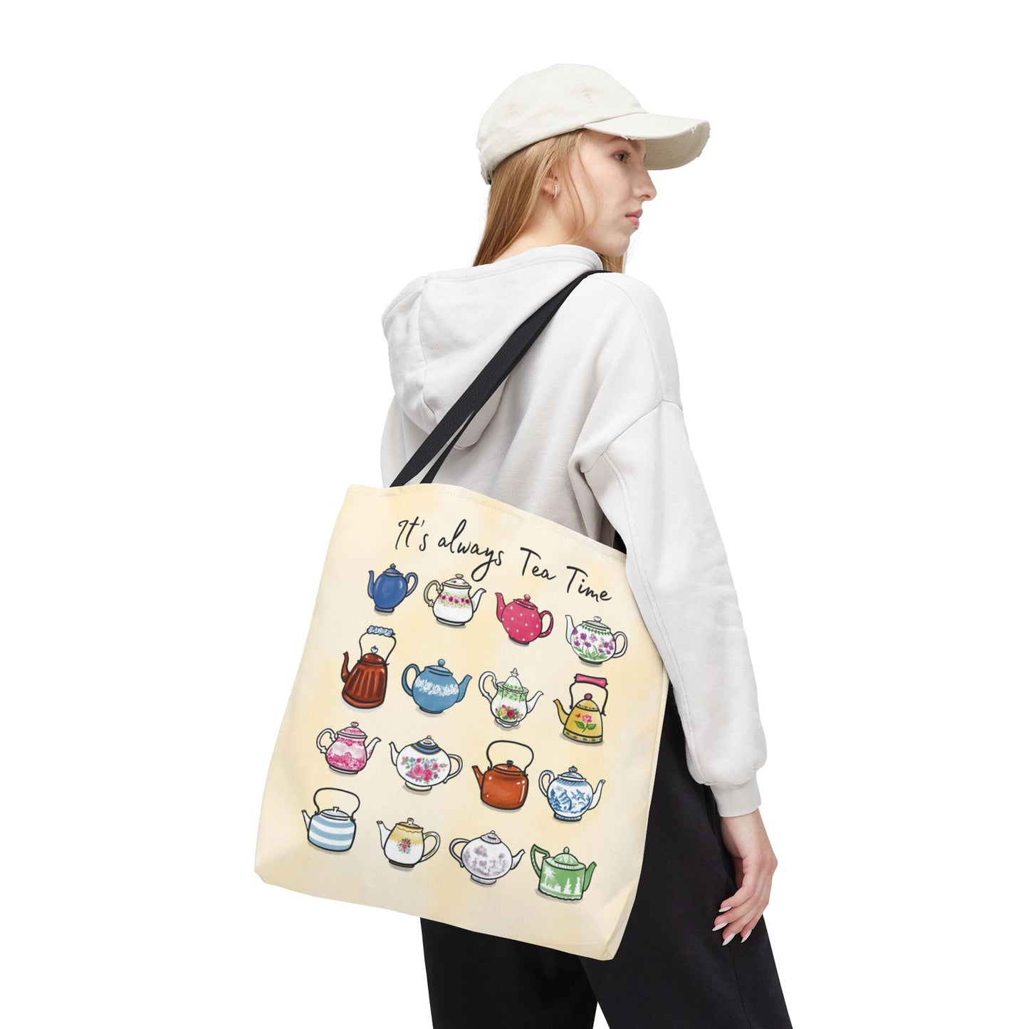 Always Tea Time Tote Bag, Teapots