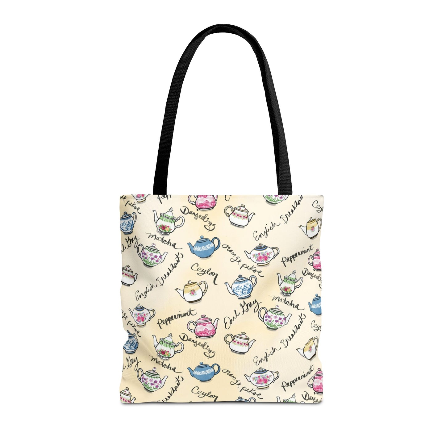 Teapots Pattern Tote Bag