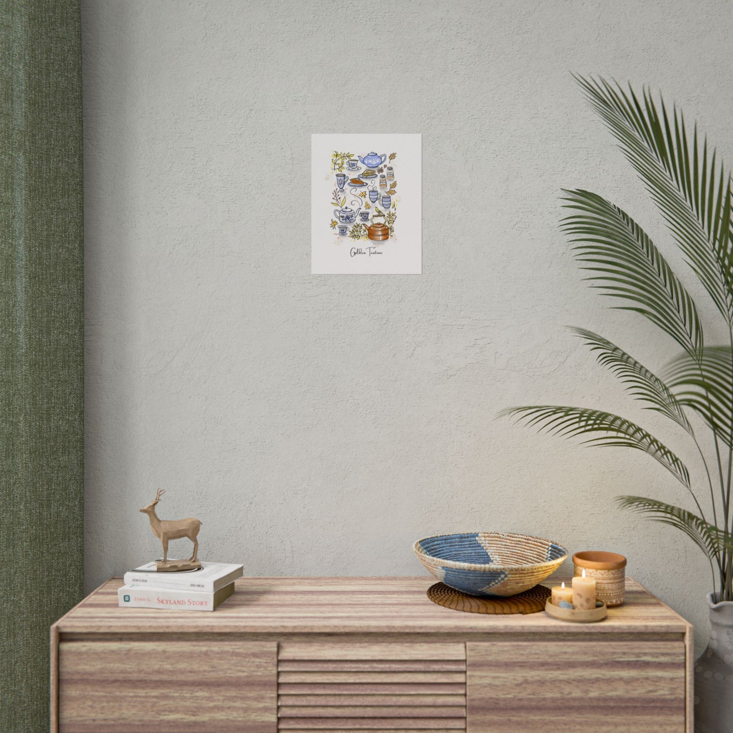 Golden Teatime Wall Art