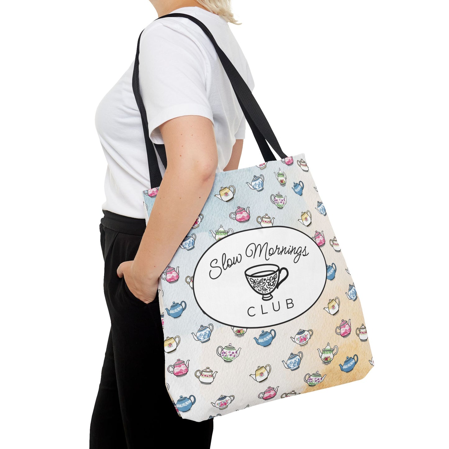 Slow Mornings Club Tote Bag