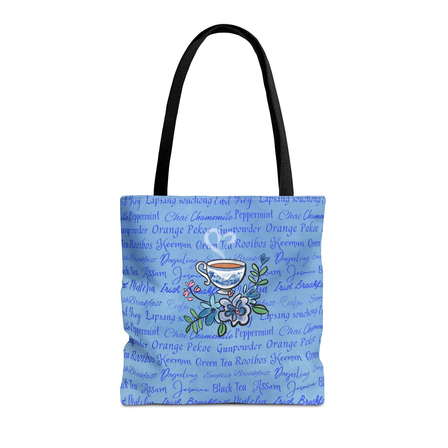 Blue Tea Cup Tote Bag