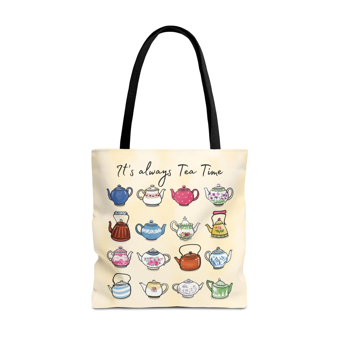 Always Tea Time Tote Bag, Teapots