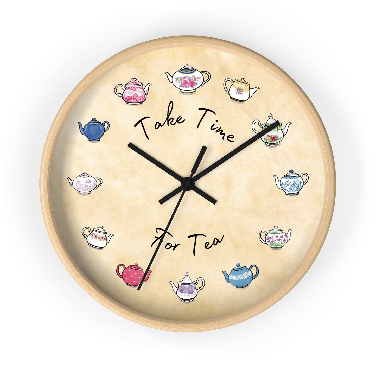 Take Time for Tea Teapots Wall Clock