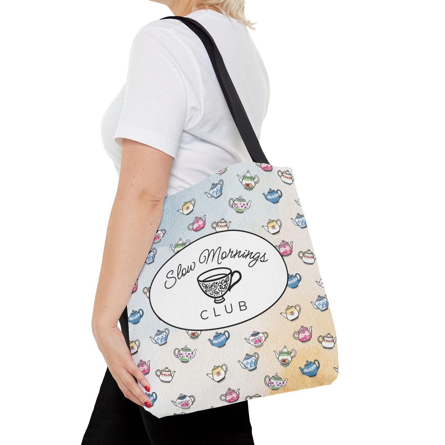 Slow Mornings Club Tote Bag