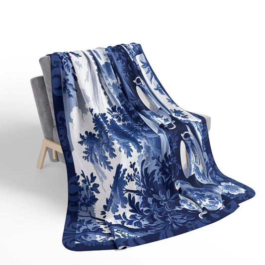 Teatime Picnic Cozy Fleece Sherpa Blanket