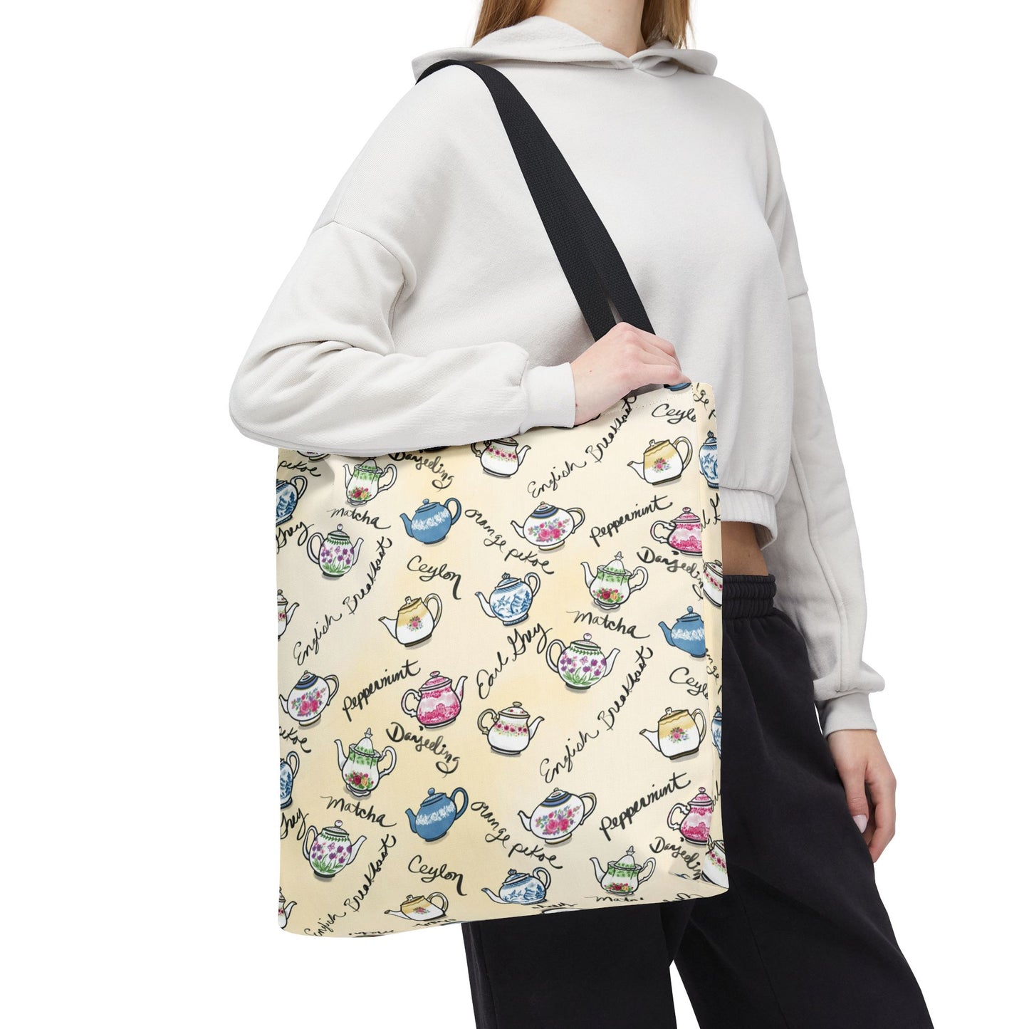 Teapots Pattern Tote Bag