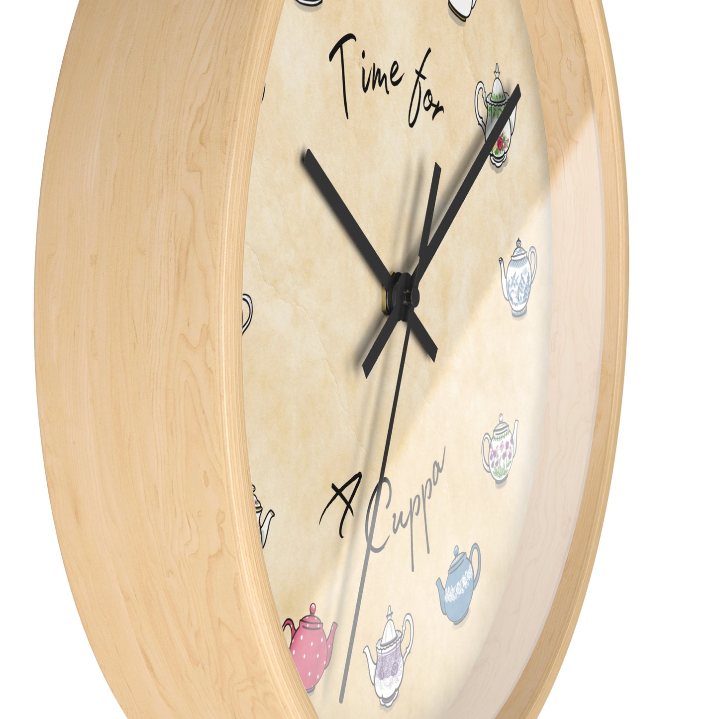Time for a Cuppa Teapots Wall Clock